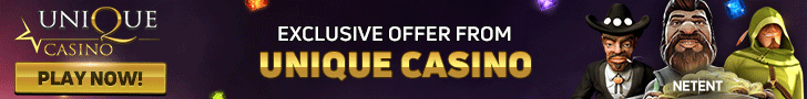 unique casino bonus banner