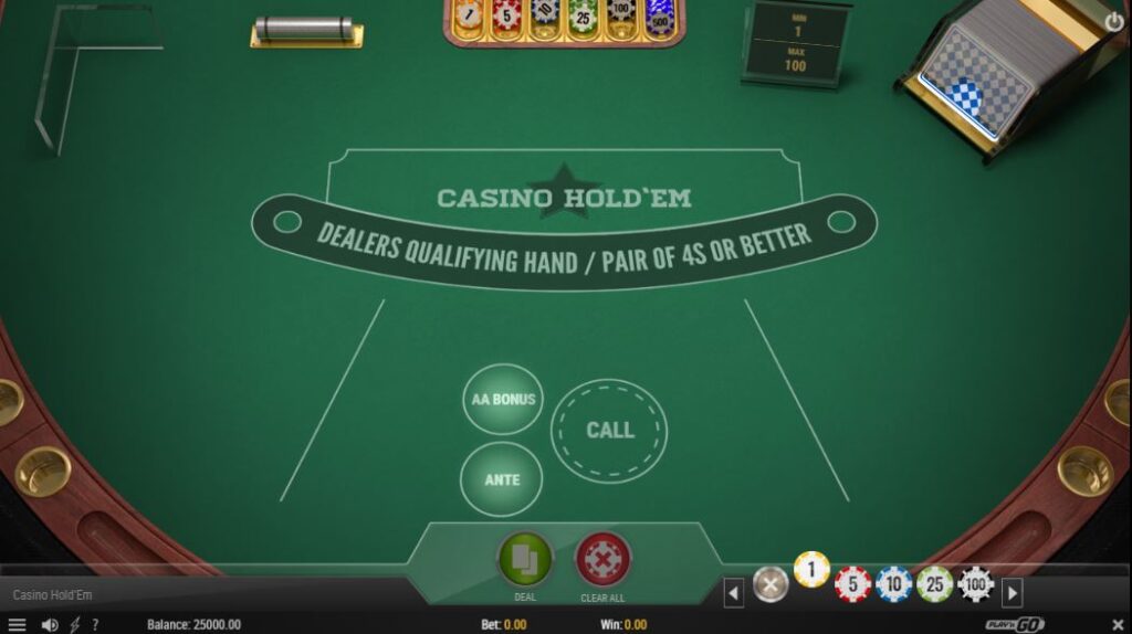 Онлайн видео покер Casino Hold'em